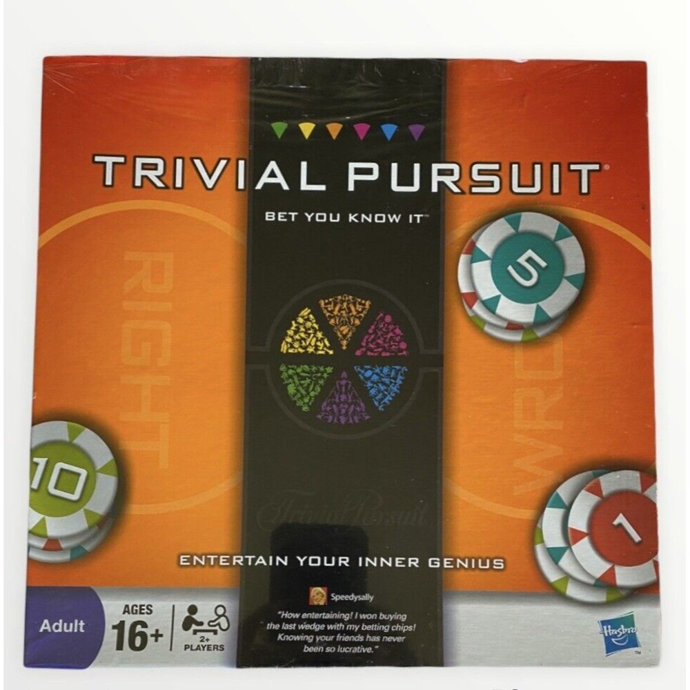 Hasbro New Trivial Pursuit Bet You Know It Edition Board Game NEW SEALED